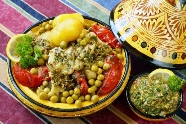 Tajine de cabillaud nacré cuisiné comme un couscous