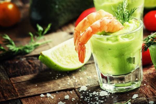 Verrines d'avocat