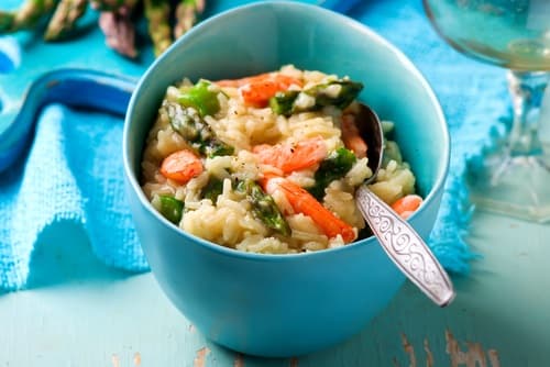 Risotto gambas et pointes d’asperge