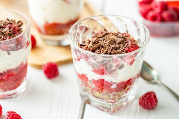 Tiramisu aux framboises et au prosecco