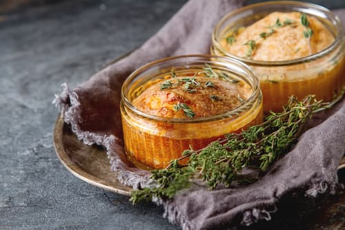 Soufflé au parmesan et basilic