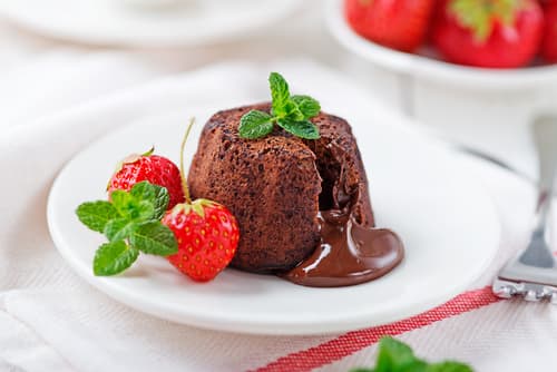 Fondant au chocolat coeur coulant
