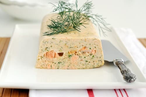 Terrine de saumon au citron confit