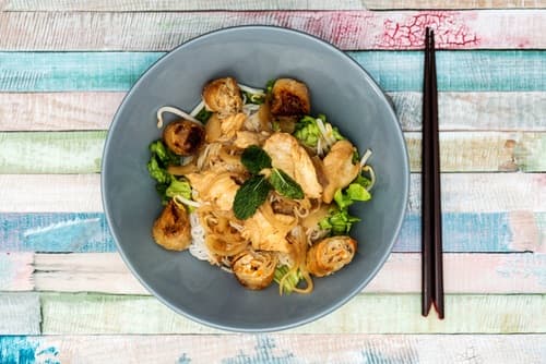 Bò Bún gambas, menthe et citronnelle