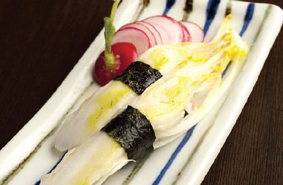 Sushi endive et crème de brie