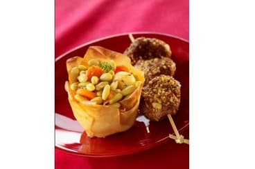 Petits steaks de canard et Jardinière saupoudrés de Gomasio