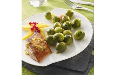 Filet de saumon et choux de Bruxelles