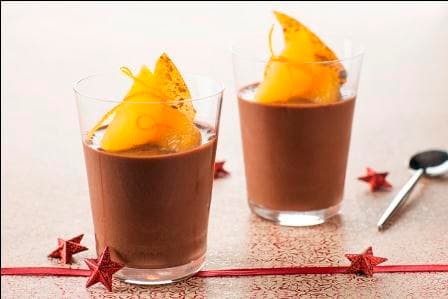 Crémeux chocolat, orange nougatine pistache