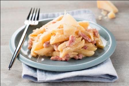 Penne carbonara