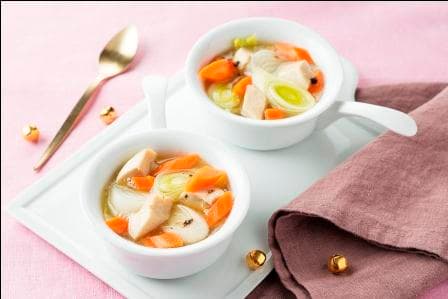 Cassolette de légumes pot-au-feu au foie gras et parfum de truffe