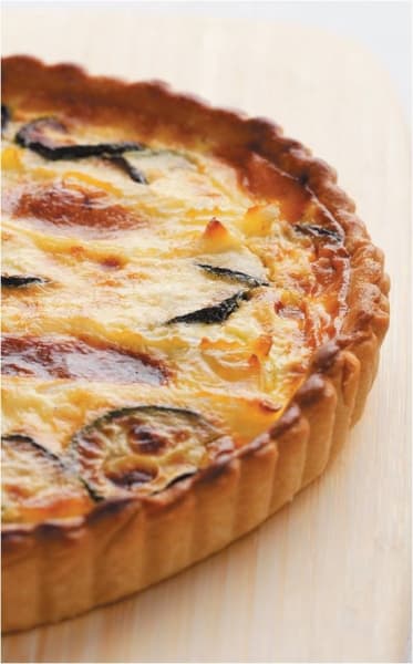 Quiche courgettes et tomates