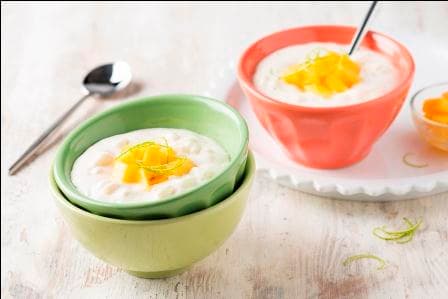 Riz au lait à la mangue
