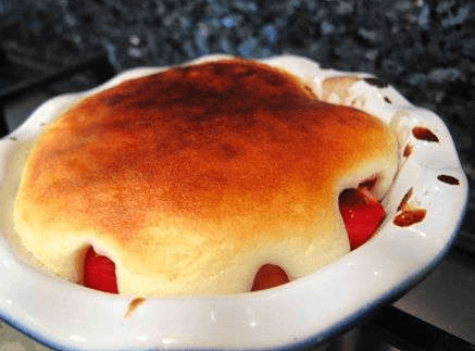 Gratin de fruits frais et crème chiboust