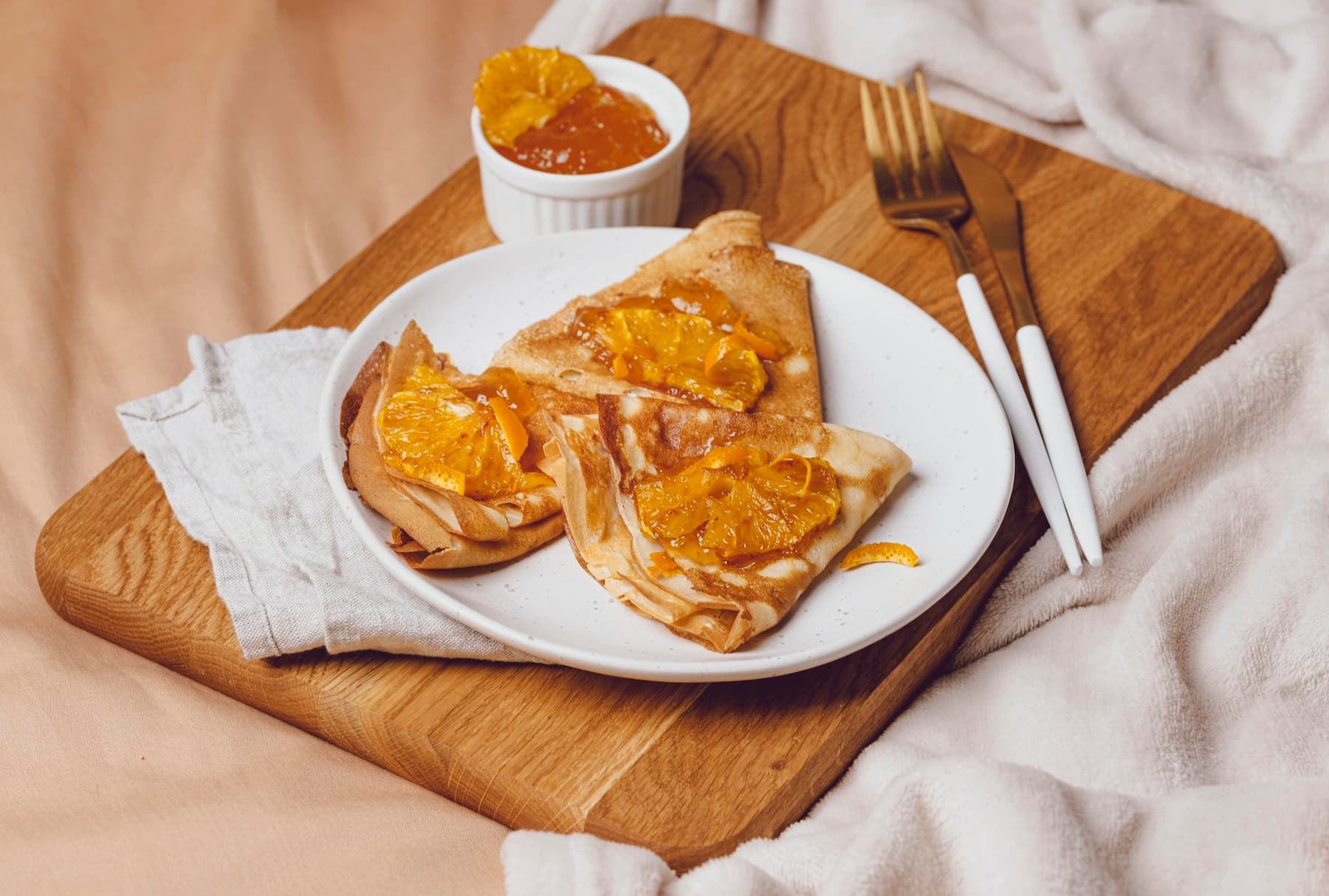 Crêpe façon suzette 