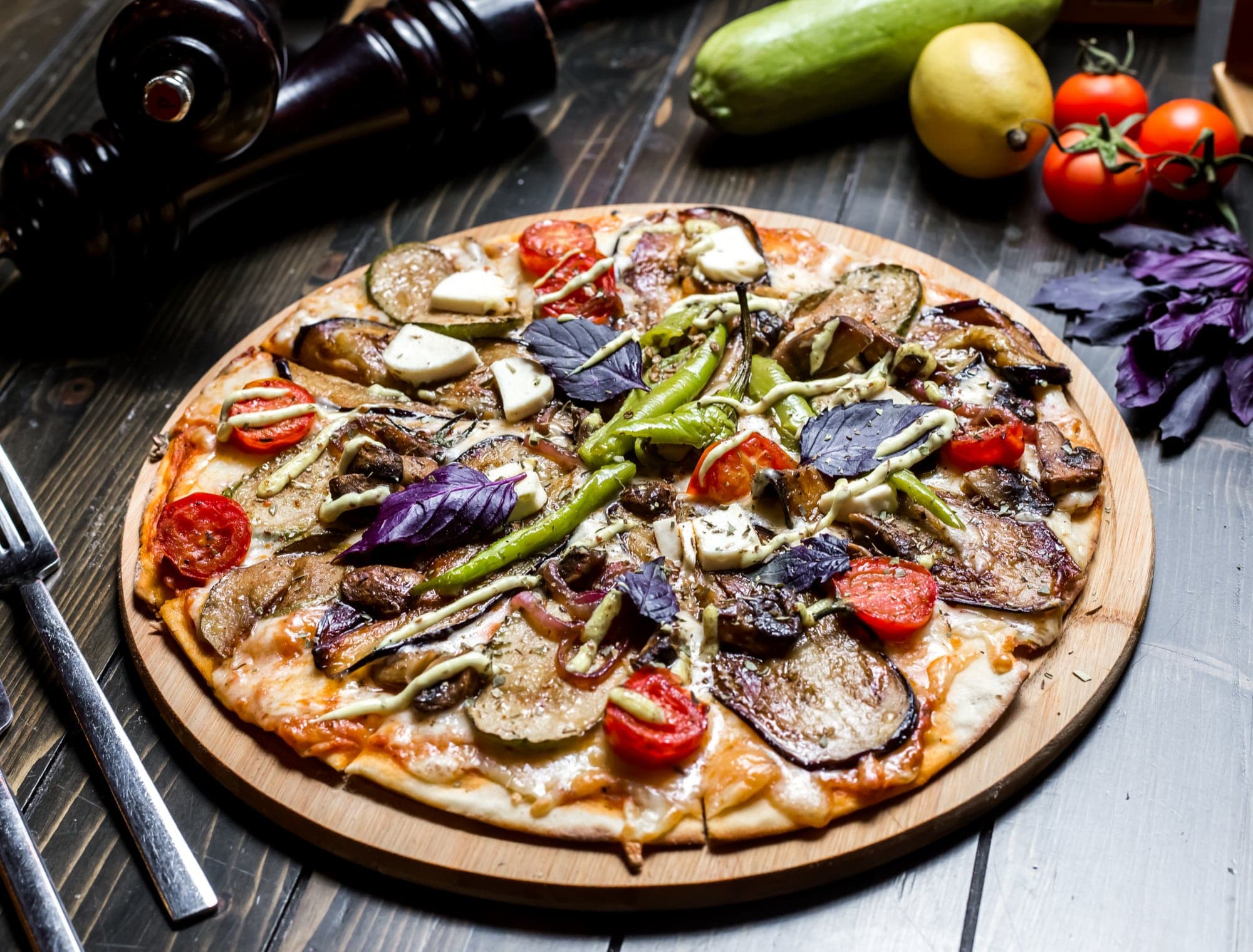Pizzas aux légumes