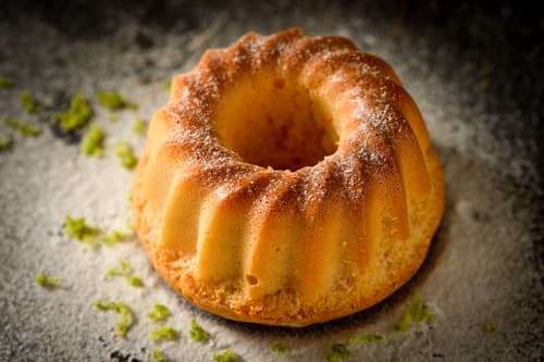 Gâteau de savoie au zeste de citron vert