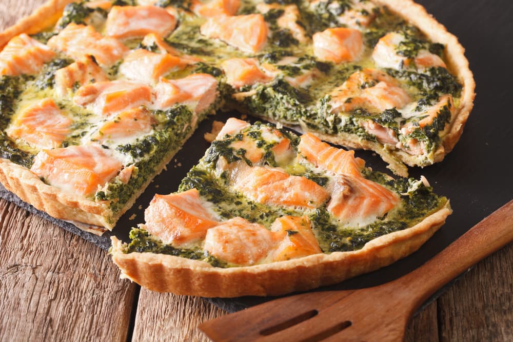 Tarte saumon-épinards