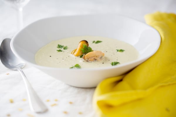 Crème de moules au safran