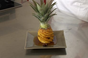 Ananas rôti aux épices douces