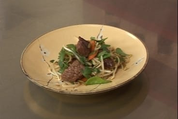 Wok de boeuf à la citronnelle