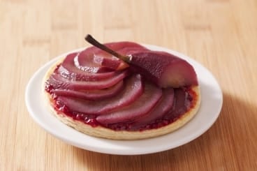 Tartelettes de poires pochées