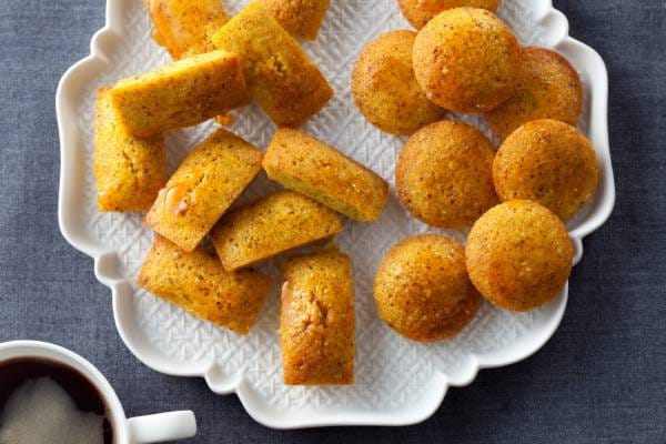 Financier safran aux agrumes