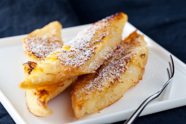 Pain perdu au lait de poule et cannelle