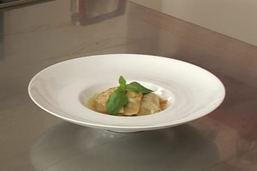 Ravioles de crabe à la mozzarella