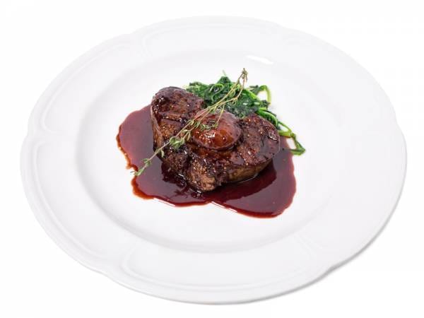 Contre filet au beurre rouge