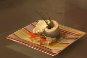 Filet de bar rôti aux artichauts poivrade