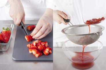 Jus de fruits translucide