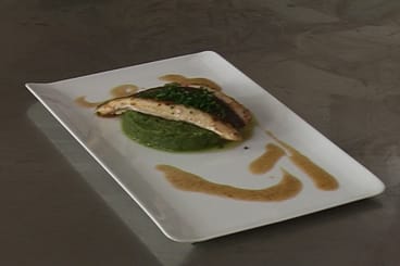 Filet de saint-pierre braisé aux haricots verts