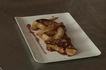 Foie gras poêlé aux poires