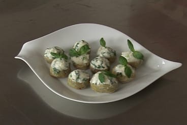 Petits artichauts à la mozzarella