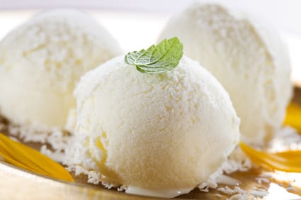 Glace à la noix de coco