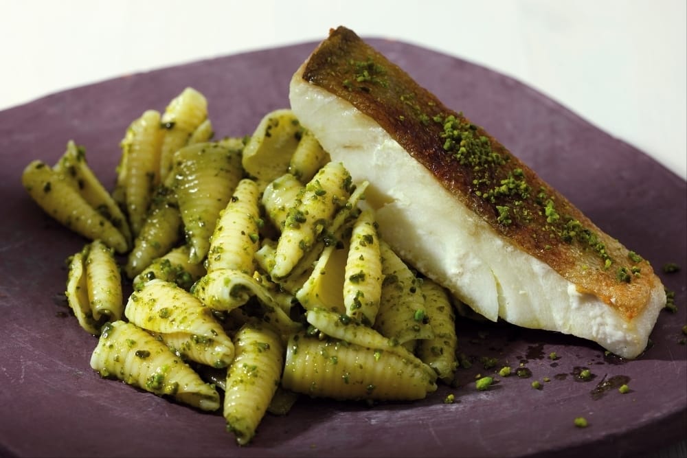 Castellane pistache et cabillaud