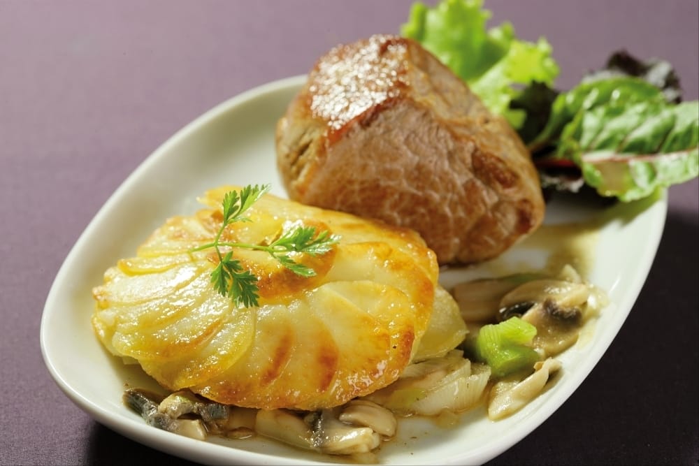 Pavé de veau et pommes Anna