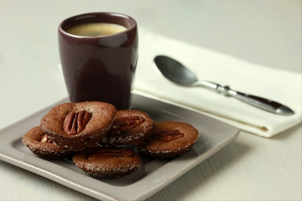 Mini-brownies au chocolat et aux noix de pecan