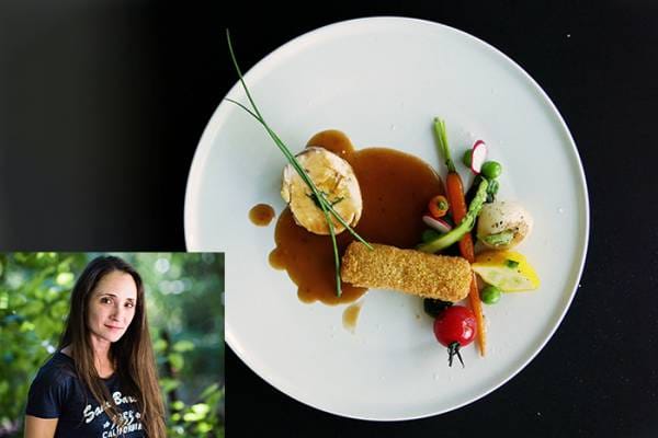 Ballottine de volaille aux mirabelles, frites de munster et légumes du soleil avec l'influenceuse Chez Misa