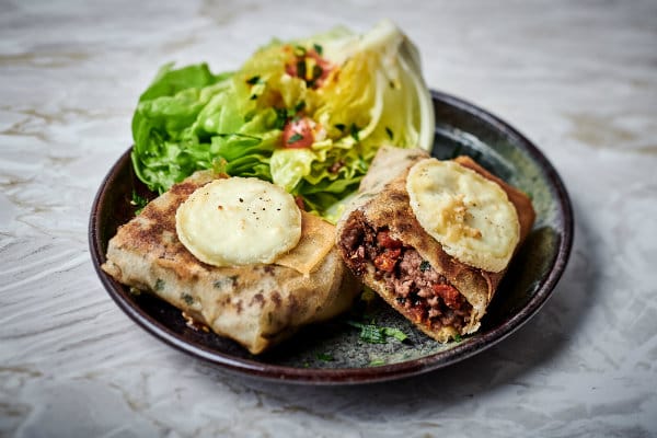 Brick de boeuf tomate et chèvre 