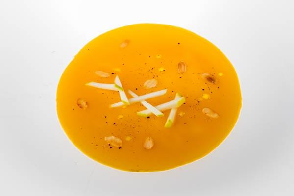 Velouté de courge butternut et pommes Granny Smith