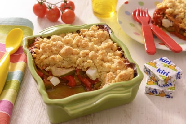 Crumble de légumes et Kiri®