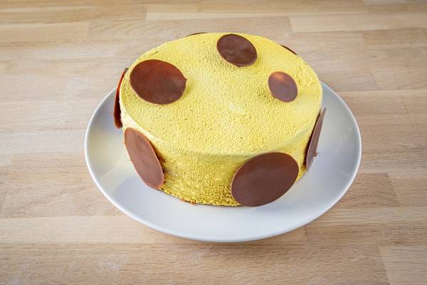 Entremet choco - banane au rhum