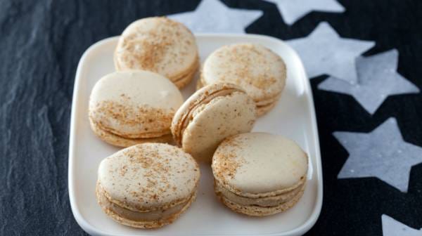 Macaron sucre cuit au foie gras épicé