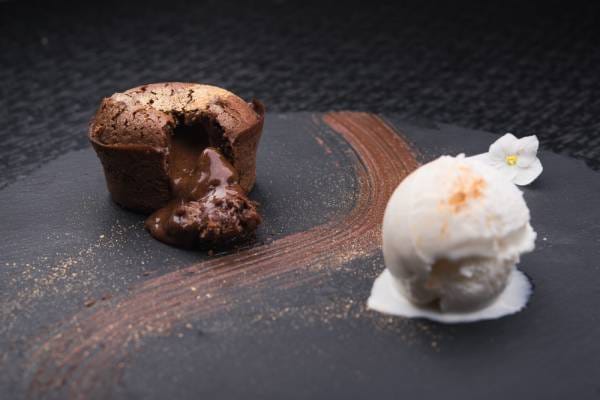 Moelleux chocolat, cœur choco-caramel
