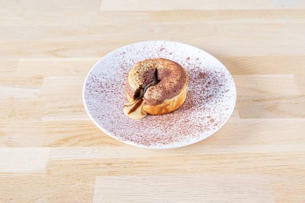 Fondant marbré aux deux chocolats 