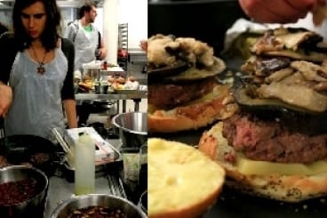 Duck burger