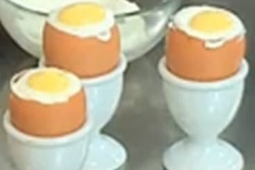Oeuf tiède au chocolat et rhum brun