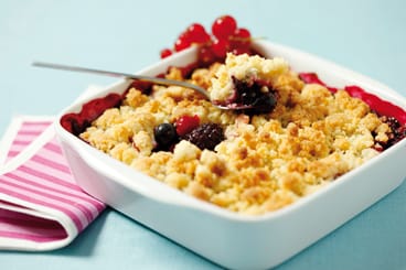 Crumble aux fruits rouges