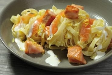 Tagliatelle aux 2 saumons